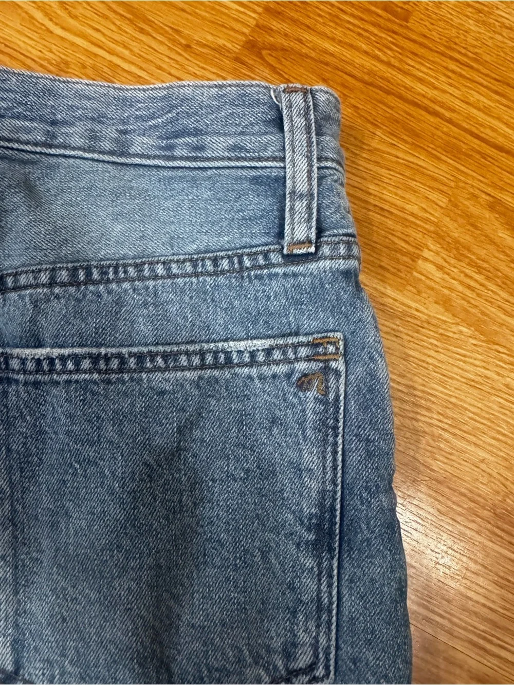 Madewell high-rise long denim shorts